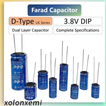 3.8 V Farad Condensator Supercapacitor Tip D LIC Series 10F 20F 40F 70F 80F 100F 120F 250F 270F 500F 750F Duple Strat Condensator