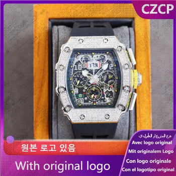 CZCP Bărbați Ceas 904l din Oțel Inoxidabil Automat Mechanical ceas 40 mm-RM