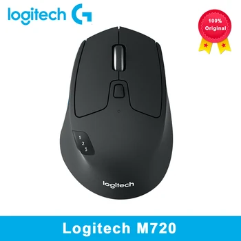 Logitech M720 Mouse Wireless 2.4 GHz Bluetooth 1000DPI Gaming mouse Unificatoare Modul Dual Multi-dispozitiv de Birou Mouse-ul pentru PC Tastaturi