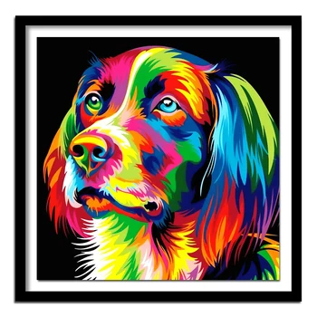 Cutiepop Diy Rundă Completă 5D Diamant Pictura Câine Rășină Broderie Stras Imagine Inserați codul lucru Manual Cadouri NCP019