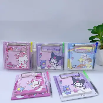 20buc Nou Drăguț Melodia Mea Kuromi Cinnamoroll Desene animate Mini-bord Clip Copiii Cu Pix Note Student Portabile Notebook-uri de Papetărie