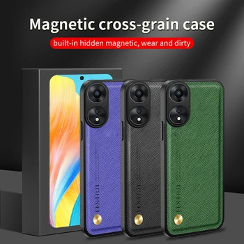 Magnetice de Adsorbție Telefon Caz Pentru Oppo A98 5G A78 4G Model de Cruce Caz Protector Capac Spate Coque Plin Coajă de Protecție