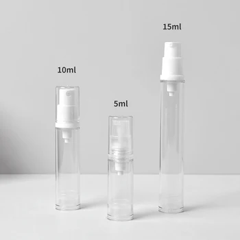 10ml 5ml 15ml Vacuum Spray Lotiune Sticla de Călători Container Cosmetice Lotiune Pompa de Sticlă Cremă de față Airless Sticla de Îngrijire a Pielii