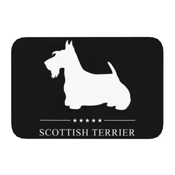 Scottish Terrier-Ul Fata De Podea, Usa De La Intrare Mat Interioară Scottie Dog Baie Bucatarie Preș Garaj Covor Covor