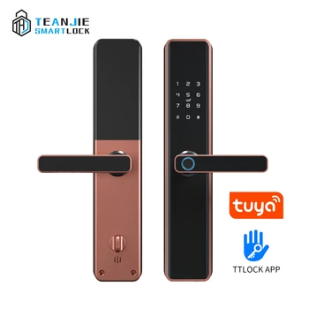 Keyless Tuya Wifi TTLock Cod Ocupa Electronic Digital De Amprente Biometric Inteligent De Blocare A Ușii