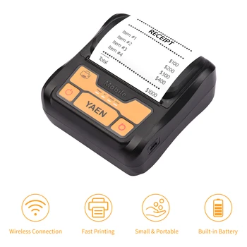 Portabil BT Label Maker Wireless 80mm Primirea Imprimanta Termica Conexiune BT Folosi cu APP Compatibil cu iOS Android