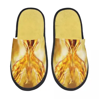 Phoenix Fire Papuci De Interior Cu Blană Acasă, Papuci De Casă, Tv Cu Dormitor Flip Flops