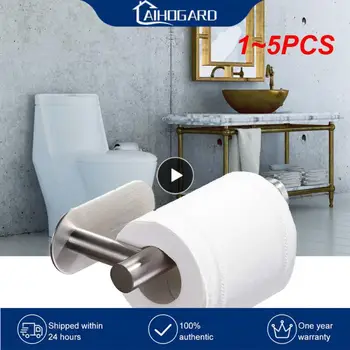 1~5 BUC Oțel Inoxidabil Toaletă Suportul pentru Rola de Hârtie Auto-Adeziv Baie Punch-Gratuit suport Prosop pe Perete de hârtie Igienică