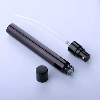 10ML Negru Reîncărcabile Sticla pentru Parfum de Aluminiu Atomizor Ceață Pulverizator Protable de Călătorie Accesorii Cosmetice Caz Containere