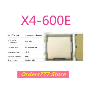 Noi originale importate X4-600E 600E 600 PROCESOR 4 nuclee, 4 fire, Socket AM3 2.2 GHz, 45W 45nm DDR3 R4 de asigurare a calității