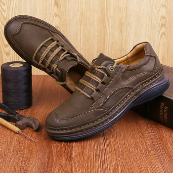 Brand De Lux De Sex Masculin Pantofi Oxford Din Piele Mens Casual Pantofi De Înaltă Calitate Adidași Bărbați În Aer Liber Drumeții Pantofi Treking Încălțăminte