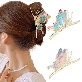 Moda Fluture Clip De Păr Geometrice De Gheare De Păr Apuca De Metal Accesorii De Par Pentru Femei La Modă De Pălării