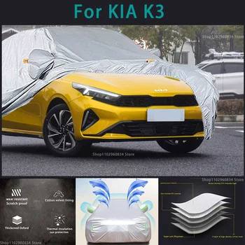 Pentru Kia K3 210T Complet de Huse Auto în aer liber la Soare uv protectie Praf, Ploaie, Zăpadă Protecție Automată capac de Protecție