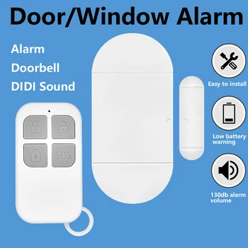 Ferestre, uși de Intrare de alarmă fără Fir Control de la Distanță Senzor de Usa Gazdă de Alarmă Antifurt Sistemul de Alarmă de Securitate Acasă Kit de Protecție