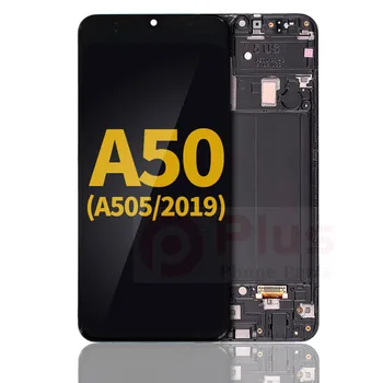 Display AMOLED de Asamblare Cu Cadru Înlocuitor Pentru Samsung Galaxy A50 (A505U/2019) (Renovat) (Negru)