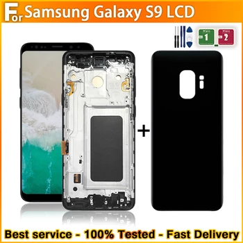 TFT LCD de Calitate Pentru Samsung Galaxy S9 G960 G9600 G960F Display Touch Screen Digitizer Înlocuirea Ansamblului Cu Cadru 100%Testat