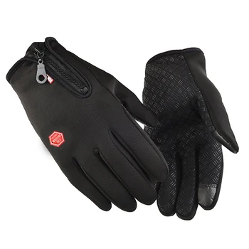 Toate Degetele De Mănuși Impermeabile Vânt Cald BreathableTouchscreen Fermoar Non-Alunecare Pentru Vreme Rece În Aer Liber Skiiing Și Ciclism