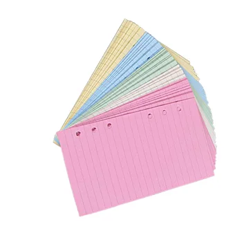 50 de Pagini A6 Umplere Hârtie cu 6 Găuri Perforate, Căptușite volante Planificator de Hârtie Notă Carte Refill Hârtie pentru Notebook-uri Planner Notepad