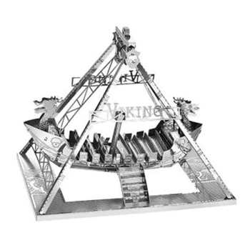 3D Metal Model Kit Corabie a Vikingilor de Asamblare Model 3D DIY Taie Modelul de Puzzle Jucării Pentru Adulți Originalitate
