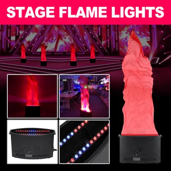 Amonstar 3D LED Foc Electric Lampă Fals Efect de Flacără Torch Light Petrecere de Halloween Decor