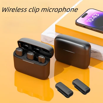 Transfrontaliere de Remorcare Unul Wireless Guler Microfon Cu Compartimentul de Încărcare Mini Live Smart Anulare a Zgomotului Microfon