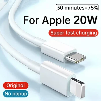 PD 20W Original Fast-Cablu de Incarcare Pentru Apple iPhone 14 13 12 11 iPad-ul Încărcare Date Sârmă de Telefon prin Cablu USB de Tip C pentru Linia de Fulger