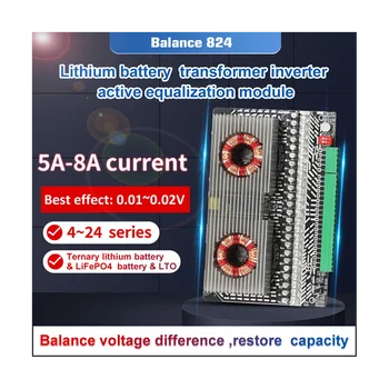 Egalizator activ Echilibrare 3S 4S 6S 7S 8S 12S 14S 15 16 17 18 19 20 24 BMS Lifepo4/Li-Ion 5A Condensator(8A)