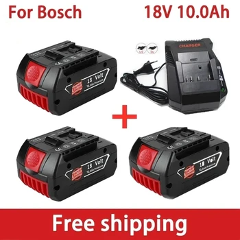 Pentru 18V Acumulator Bosch 10Ah pentru Bosch Burghiu Electric 18V acumulator Li-ion BAT609 BAT609G BAT618 BAT618G BAT614 Încărcător