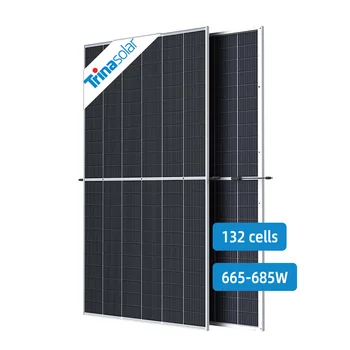 Trina Solar Vertex 670w Celule Solare 210mm Jumătate de Celule FOTOVOLTAICE, Panouri Bifacial Panou Solar de 1000W Pret