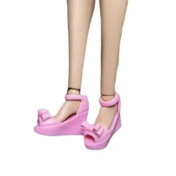 De înaltă calitate YJ12-UN clasic pantofi picior plat sandale cu toc distractiv de a alege pentru Barbiie păpuși Scara 1/6 accesorii