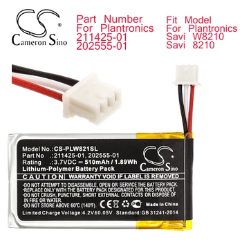 Cameron Sino Baterie Pentru Plantronics Savi W8210 Savi 8210 Număr De Reper Pentru Plantronics 211425-01 202555-01