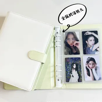 Yiwi Makaron Piele Pu Photocard Liant Kpop Album Foto Idol Kpop Photocard Numele Albumului Card Colecta De Carte Photocard Titularul Carte
