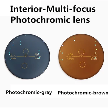 Interior Multi-Focal Progresivă Fotocromatică Lentile Personalizate Miopie Lectură Obiectiv Vedea De Departe Apropierea Optic, Astigmatism
