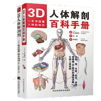 3D Enciclopedie de Anatomia Omului Culoare Atlas de Anatomie Umană Carte Cărți pentru Adulți Gestionare a Sănătății Corpului Uman Cunoștințe