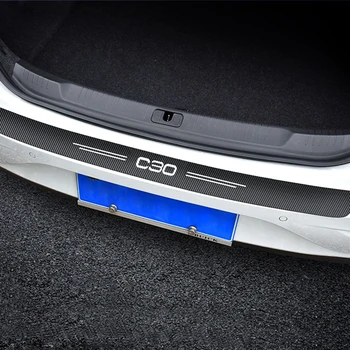 1 buc Masina de Fibră de Carbon În Portbagajul Mașinii Autocolante Auto pentru Volvo C30 Automobile