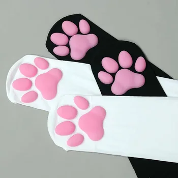 3D pisica cu gheare șosete drăguț loli Lolita de două-dimensional pentru animație peste genunchi lungime tub de silicon carne pad pisica cu gheare ciorapi Sexy