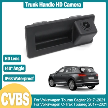 CCD HD Portbagaj Mâner din Spate Vedere aparat de Fotografiat Pentru Volkswagen Touran Sagitar C-Trak Touareg 2017~2021 Auto Backup Parcarea cu spatele Monitorului