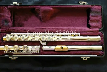 ARMSTRONG 303 C Ton de Flaut Tub de cupru si nichel Argint Placat cu Aur de Suprafață Buze Placa E Cheie de 17 Orificiile de Deschidere Instrument Muzical de Flaut