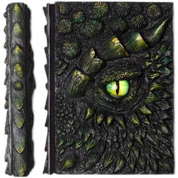 A5 Epocă Notebook 3D Relief Rășină Carte De Dragoni Creative Ghid de Călătorie Gol Kraft Papetărie, Rechizite Școlare