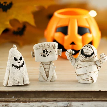 Noul Cap De Dovleac Fantoma De Halloween Scena Decor Trendy Juca Rășină Decor Decor De Birou De Mici Ornamente