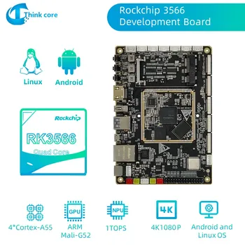 Open Source Quad-core Cortex-A55 RK3566 Consiliul de Dezvoltare DDR3 LDDP4 Ram Rockchip IO Bord Developers Kit Pentru Linux/ Android