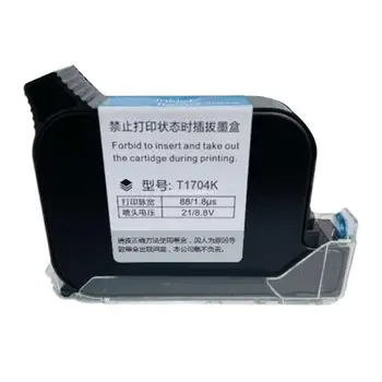 Eco Solvent Cartuș de Cerneală T1704K Termice Portabile Printer Cartuș de Cerneală 600DPI Portabil 12,7 mm Inkjet Inkjet Coder Dropship