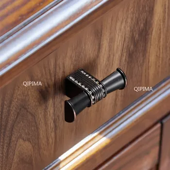 Butoane de Cabinet pentru Acasă, Ușa dulapului se Ocupă de Hardware Nou European Singură Gaură Mâner de Aur de Flori de Lux Model de Mobilier