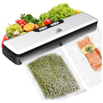 Vid Sealer Mașină, Food Vacuum Sealer Mașină de Etanșare pentru Conservarea Alimentelor, cu 15 Saci de Etanșare Starter Kit UE Plug