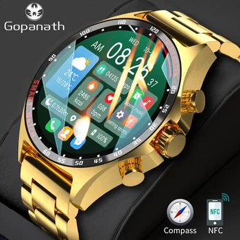 2023 Nou Sânge Adevărat Oxygen360*360 Ecran HD Bluetooth Vorbim de Ritm Cardiac Busola Impermeabil Sport Barbati Smartwatch Pentru Android iOS