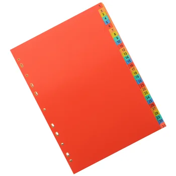 A4 Index Separator De Liant File Separatoare De Notebook-Uri Din Plastic Pentru Digital, Agende Școlare De Frunze Vrac