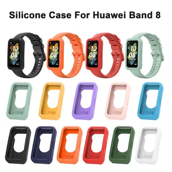 Pentru Huawei Band 8 Inteligent Ceas Silicon Moale Plin Edge Protector Smartwatch Caz Shell Cadru iWatch Bara de protecție de Protecție Acoperă