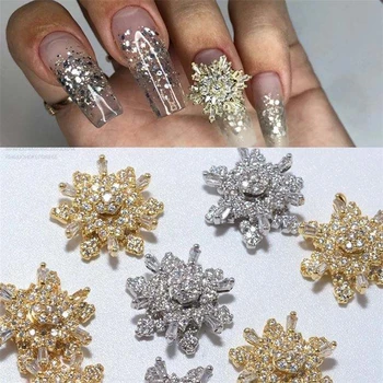 10/20buc Rotativ de Lux Fulg de nea 3D Nail Art Decor Stras Diamond Crystal Spin Bijuterii Design Manichiura Accesoriu