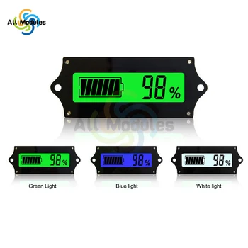 12V 24V 36V 48V Battery Indicator de Capacitate Coș de Golf Tensiune Metru cu Display LCD Iluminare din spate Voltmetru Digital Testeri