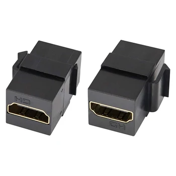 Snap-in Conector Adaptor de Priza Port Femeie La Femeie Cuplaj de Adaptor HDMI Compatibil și Ușor de Utilizat pentru Placa de Perete Priza de Panou
